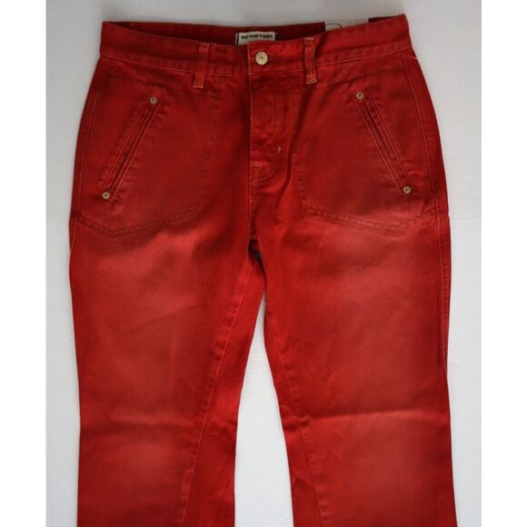 We The Free x FP OB2152895 Women Sz 28 Red Carnivale Low Rise Bootcut Jeans - Picture 6 of 10